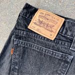 Levi's Vintage 90s Levi’s Black 960 orange tab loose fit straight leg jeans WOMENS 12 Photo 2
