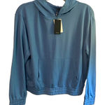 joe's jeans  Hooded lightweight sweatshirt in Light Indigo Sz. Large NWT Photo 0