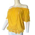 New with tags Womens size large vibrant yellow lace off Photo 2
