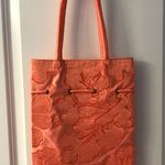 Silk shoulder bag Orange Photo 5