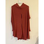 Free People We the Free Mock Neck Lover Split Back Tunic Top Red Women’s Size Medium Photo 1