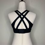 Yvette Power Cross Back Padded Running Sports Bra Black Size M Photo 8