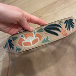 Rebecca Minkoff  Tan Leather Embroidered Strap Hobo Bag Shoulder Photo 3