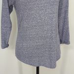 J.Crew  Womens‎ Top 3/4 Sleeve Crystal Jeweled Cotton Blend Round Neck Gray S Photo 2