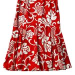 Alice Of California Vintage 60s Hawaiian Floral Maxi Dress Luau Orange Size 16 Photo 9