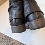 Patrizia Black Leather Moto Zip Ankle Boots Women’s 10 Fall Biker Goth Booties Photo 8