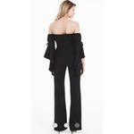 White House | Black Market Black Off The Shoulder Drama Sleeve Jumpsuit 2 H16 Photo 2