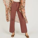 NWT Joyfolie Mia Joy Addy High Rise Wide Leg Jeans in Raisin Women’s Size 29 | 8 Brown Photo 13