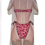 NWT women’s bikini print funny swimwear shirt size S White Photo 2