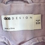 ASOS Light Purple Cropped Jean Jacket Size 0 Photo 6