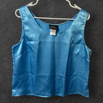 Milano Sky Blue Satin Top Size 12 Photo 1