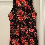 Socialite  black graphic roses mini dress Photo 4