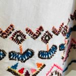 Sundance Embroidered Swing Dress Size M Cream Boho Folk Style Long Sleeve White Size M Photo 10