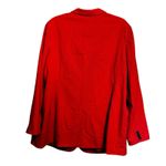 Coldwater Creek Blazer Women 20 22 Orange Textured Long Sleeve Career Jacket Photo 5