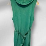 Michael Edwards Green Dress with Belt Size 10 Photo 0