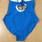 Venus New Women’s Super Sexy 1pc Tie up Cut Out Swimsuit Blue Size 12 Photo 4