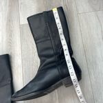 Sigerson Morrison Boots leather flat riding womens Black (size 10) minimalist Photo 4