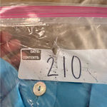 Dialogue  Women's Blue Linen Blend Button Down Long Length Tunic Blouse Shirt L‎ Photo 5