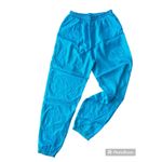 Turquoise‎ Windbreaker Track Pants Lightweight Sweatpants Large Unisex Blue Photo 1