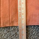 Ruff Hewn Ruff‎ Hewn Women's Orange Leather Long Sleeve Pocketed Full Zip Jacket Medium Photo 6