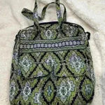 Vera Bradley Womens Cambridge Pattern Quilted Purse Green/‎ Navy Photo 0
