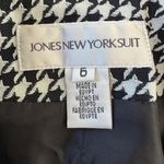 Jones New York Vintage ‘00s Black & White Houndstooth Knee Length Jacket Photo 6