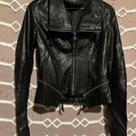 Lulus Vegan Leather Black Moto Style Jacket Photo 0