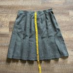 Kathie Lee Collection Kathie Lee Pleated Skirt Gray Knee Length 12 Preppy Minimalist Photo 8