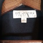 St. John  Collection Santana Knit Blazer Jacket Cropped 2 Button Womens 4 Photo 2