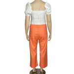 Anthropologie MAEVE x Colette Cropped Wide Leg Linen Pants, Orange, 34” Photo 9