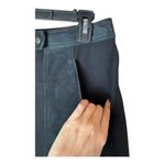 Theory  Skirt Women 6‎ Black Suede Detail Snap Front A Line Slyn Skirt Corpcore Photo 5