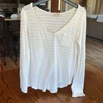 Lucky Brand  Loose Fit Blouse Oversized Cream Photo 0