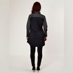 Stella Carakasi Real Life Tunic Stripe Stretch Poplin Black White Size Small Photo 2