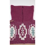 Woven Heart Vintage-Inspired Sweater Aztec Southwestern NWT Zip Pullover Womens Medium Photo 9
