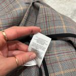 EXPRESS  Womens Brown Plaid Academia Casual Office School Blazer Jacket Sz M Photo 5