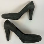 Women’s Mer Du Nord Luxury Gray Suede Pumps 3 1/2” Heels European 38 US 7 Photo 2
