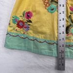 Boston Proper Embroidered Dress Beaded Cotton Sundress Yellow Summer Size 2 Photo 3