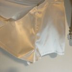 Lulus NWOT Regal Aura White Satin Long Sleeve Blazer Romper Size S Photo 9