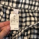 Auden Flannel Black & White Plaid Lounge Sleepwear Set Size L Photo 4