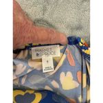 Market & Spruce Blue Sleeveless Floral Pattern V Neck Midi Length Wrap Dress 1X Photo 3