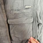 Calvin Klein Jeans grey linen cotton blend utility jacket size S Photo 5