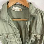 C&C California Green Pigment Dyed Lyocell Shirt Dress Belted Pockets XS Photo 2