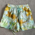 The Fifth Label Green Tie Dye High Waisted Pull On Shorts Casual Summer Size S Photo 1