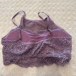 Aerie Live Love Dream Purple Lace Bralette Women’s Size Small Photo 2