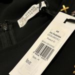 Versace NWT.$1280  COLLECTION cold shoulder Shift Dress Black Sz: M.US8. IT44 Photo 11