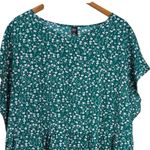 EMERY ROSE Elegant Teal Floral Midi Summer Dress size 4XL Green Photo 3