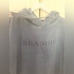 Comfort Colors Seaside Hoodie Adults Unisex Size Medium Gray Blue Pullover Sweatshirt Beachy Photo 2