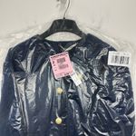 J.Crew  Tweed Bomber Lady Jacket Navy Wool Blend Preppy Cropped Relaxed US 12 NWT Photo 6