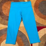 Lululemon Athletica Older Style Aqua Blue Crop Leggings Size 4 Photo 0