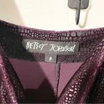 Betsey Johnson  Size Small Vintage Purple Velvet Snake Print Bodycon Tank Dress Photo 2